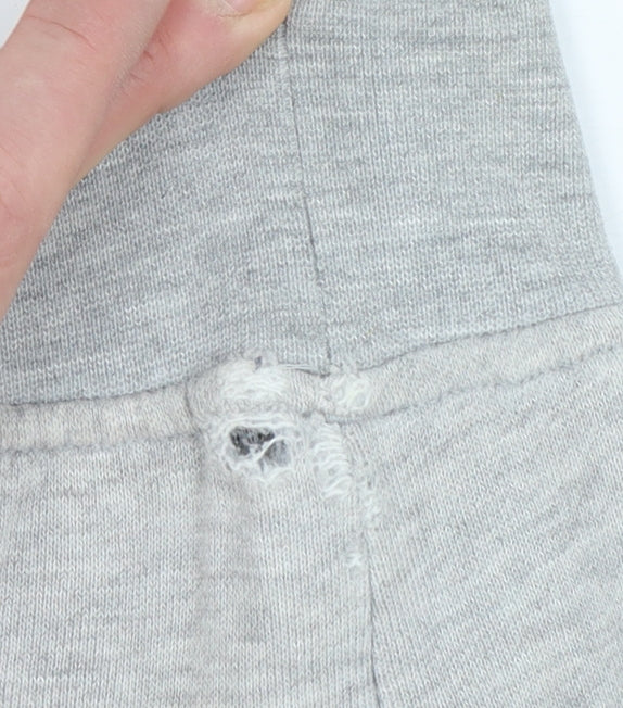 Reebok Women's Grey Pullover Hoodie Small Graphic Print Casual