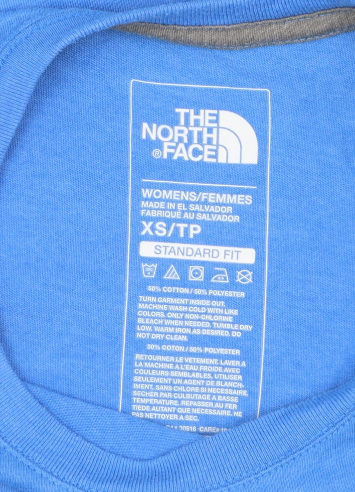 The North Face Women's Blue XS Basic Crew Neck Short Sleeve T-Shirt