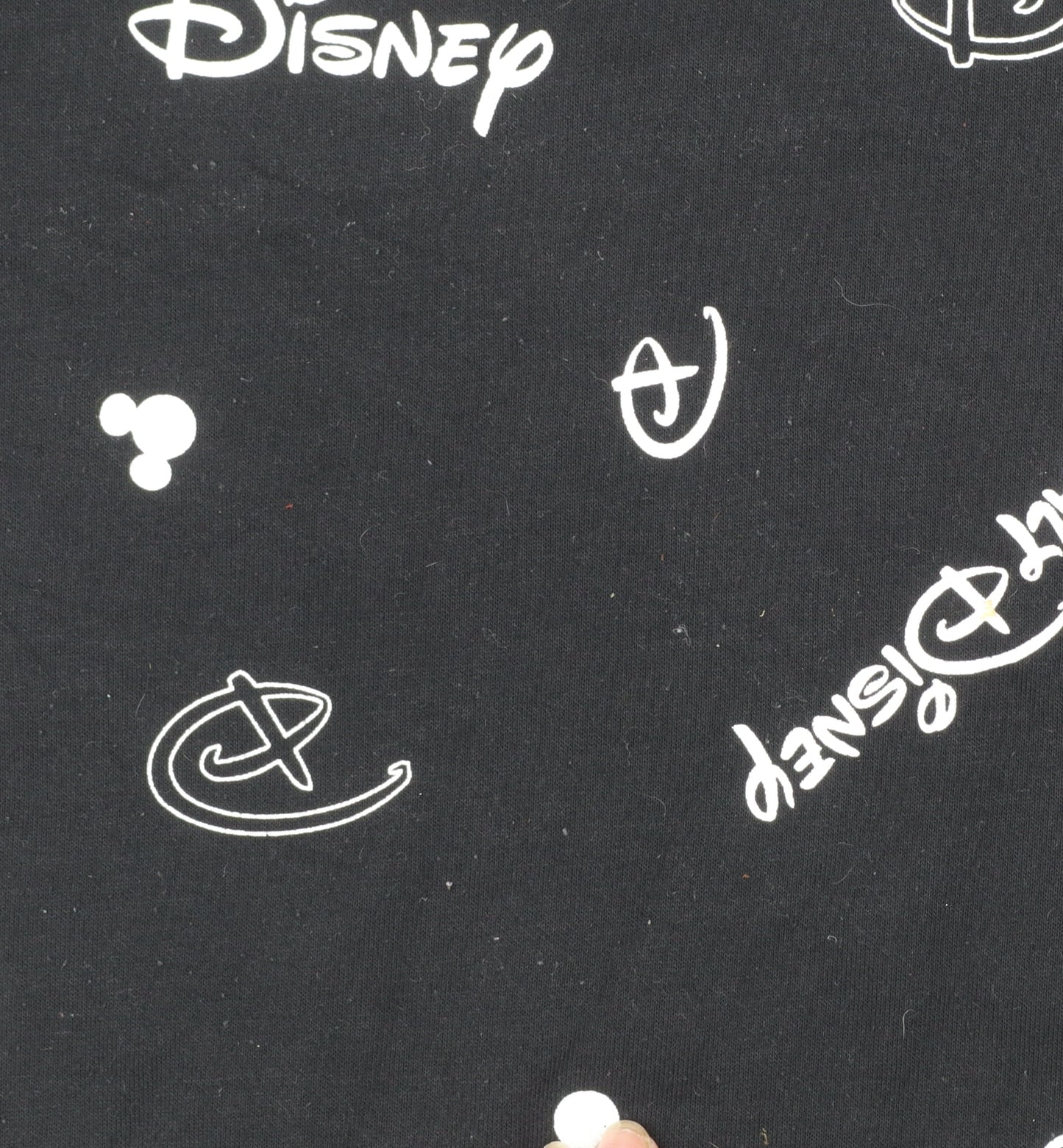 Disney Womens Black Sweatshirt L Logo Print Pullover Primark Cares