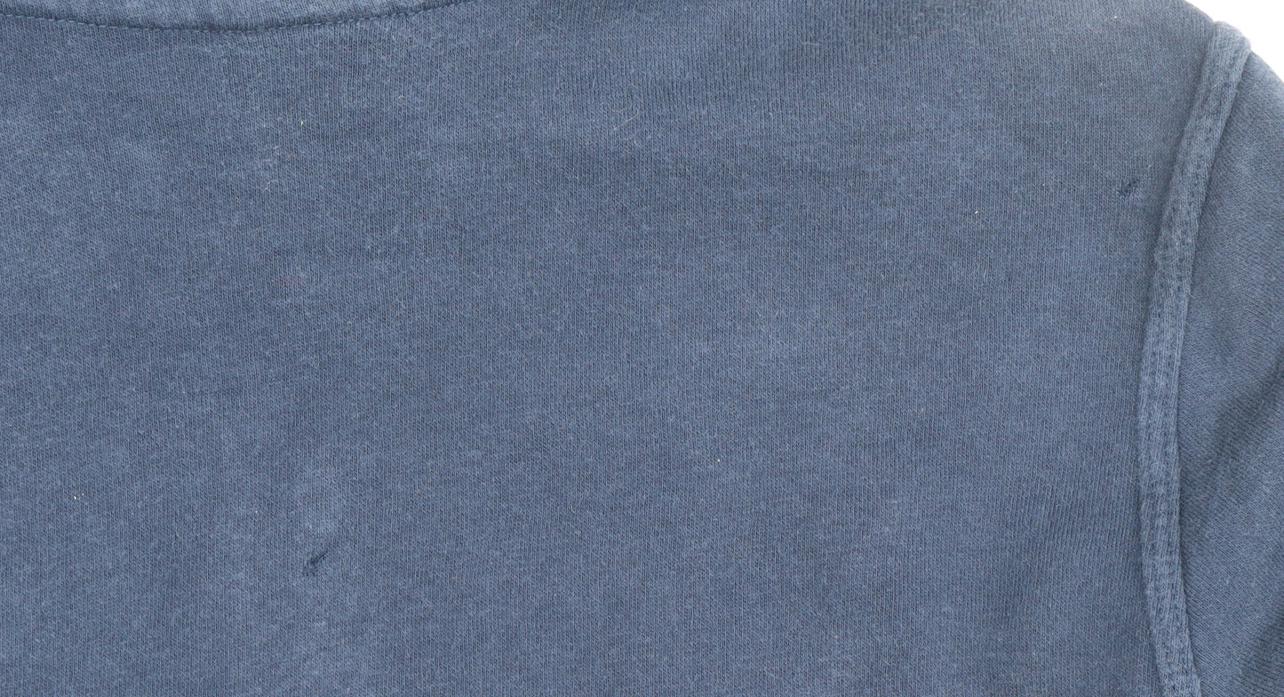 Nike Boys Navy Blue Full Zip Hoodie XL 13-15 Years Cotton Blend