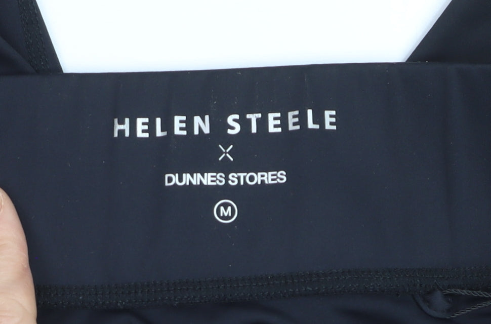 Helen Steele x Dunnes Stores Black Capri Leggings Women's M Breathable Stretch