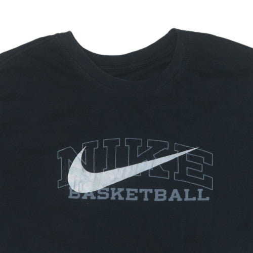 Nike Men's Black Basketball Dri-Fit T-Shirt XL Cotton Blend Crew Neck