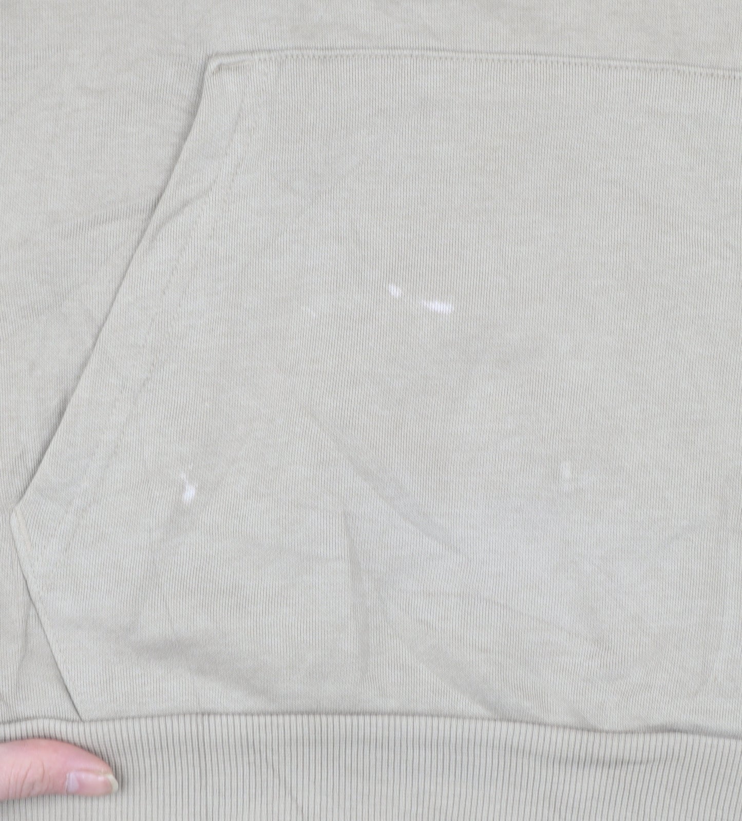 Puma Men's Beige Pullover Hoodie Medium Logo Fleece Sweatshirt