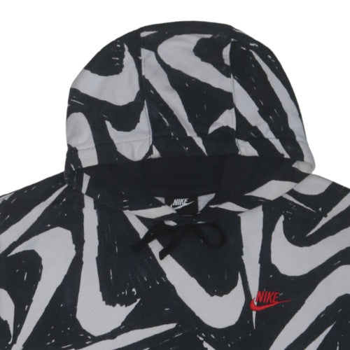 Nike Men's Black Graphic Pullover Hoodie Size L