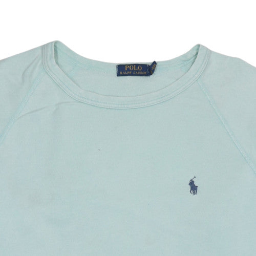 Ralph Lauren Men's Blue Cotton Crew Neck Pullover Sweatshirt L