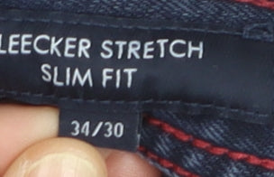Tommy Hilfiger Women Blue Slim Fit Bleecker Stretch Jeans Size 14