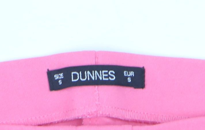 Dunnes Women’s Pink Cropped Slim Fit Stretch Trousers Size S