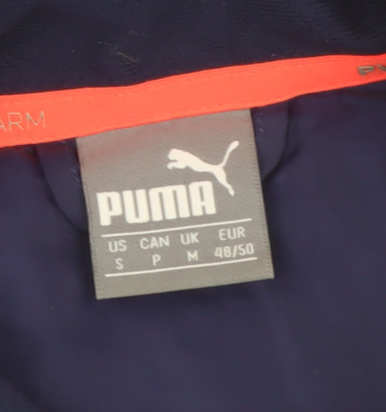 Puma Men’s Blue Softshell Quilted Puffer Jacket Size M