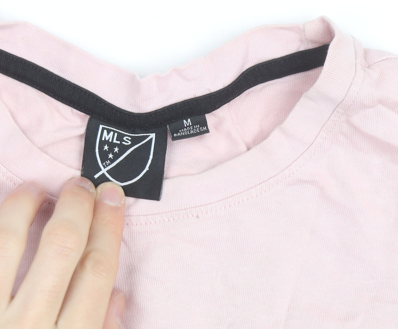 MLS Men’s Pink Inter Miami CF Graphic T-Shirt Size M Regular Fit