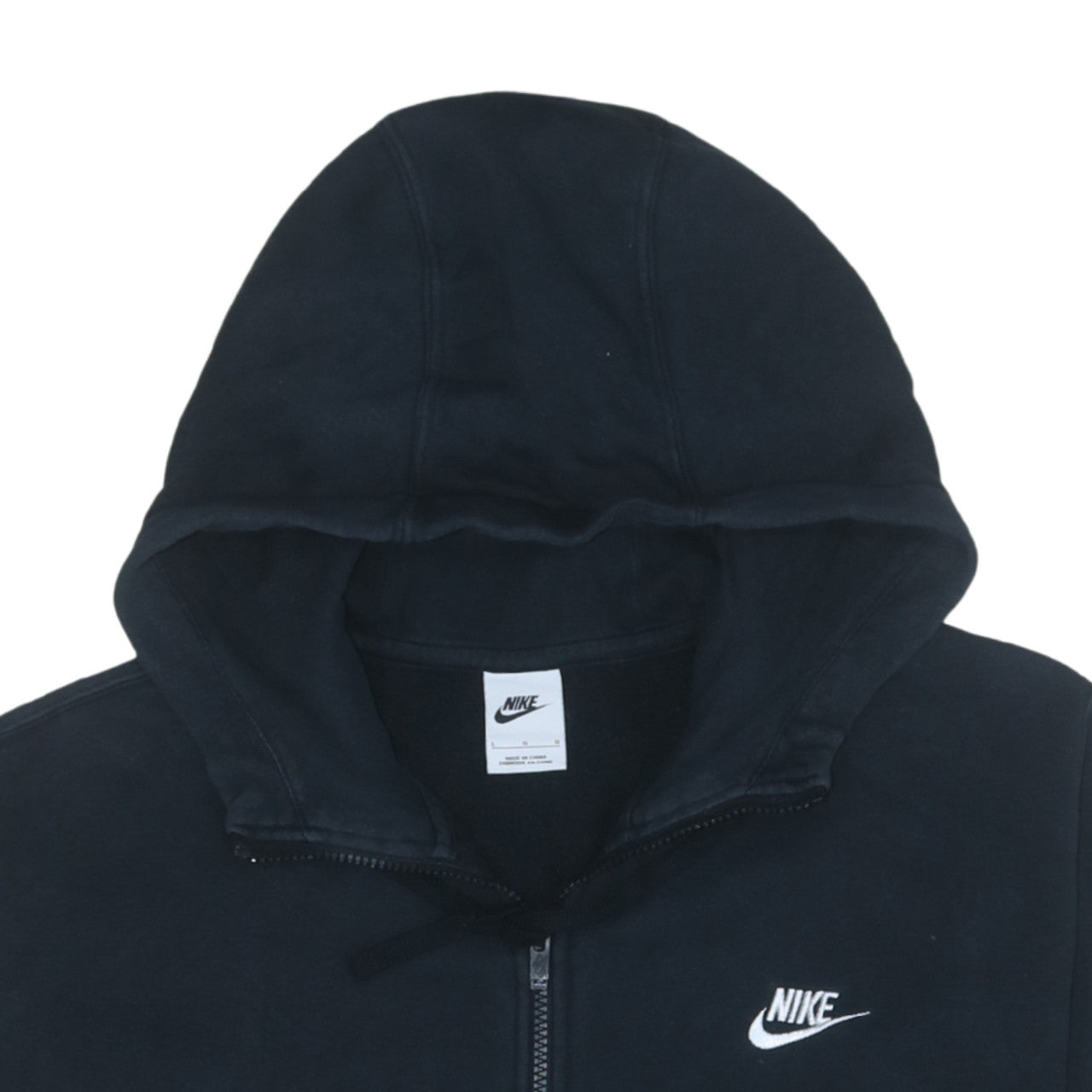 Nike Men's Black Full Zip Hoodie Size L Sportswear