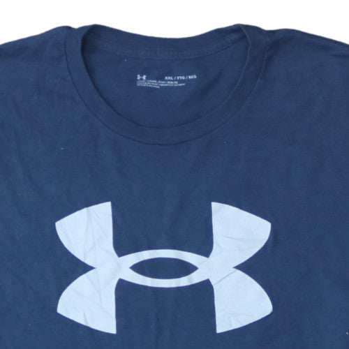 Under Armour Men's Blue 2XL Crew Neck Sports T-Shirt