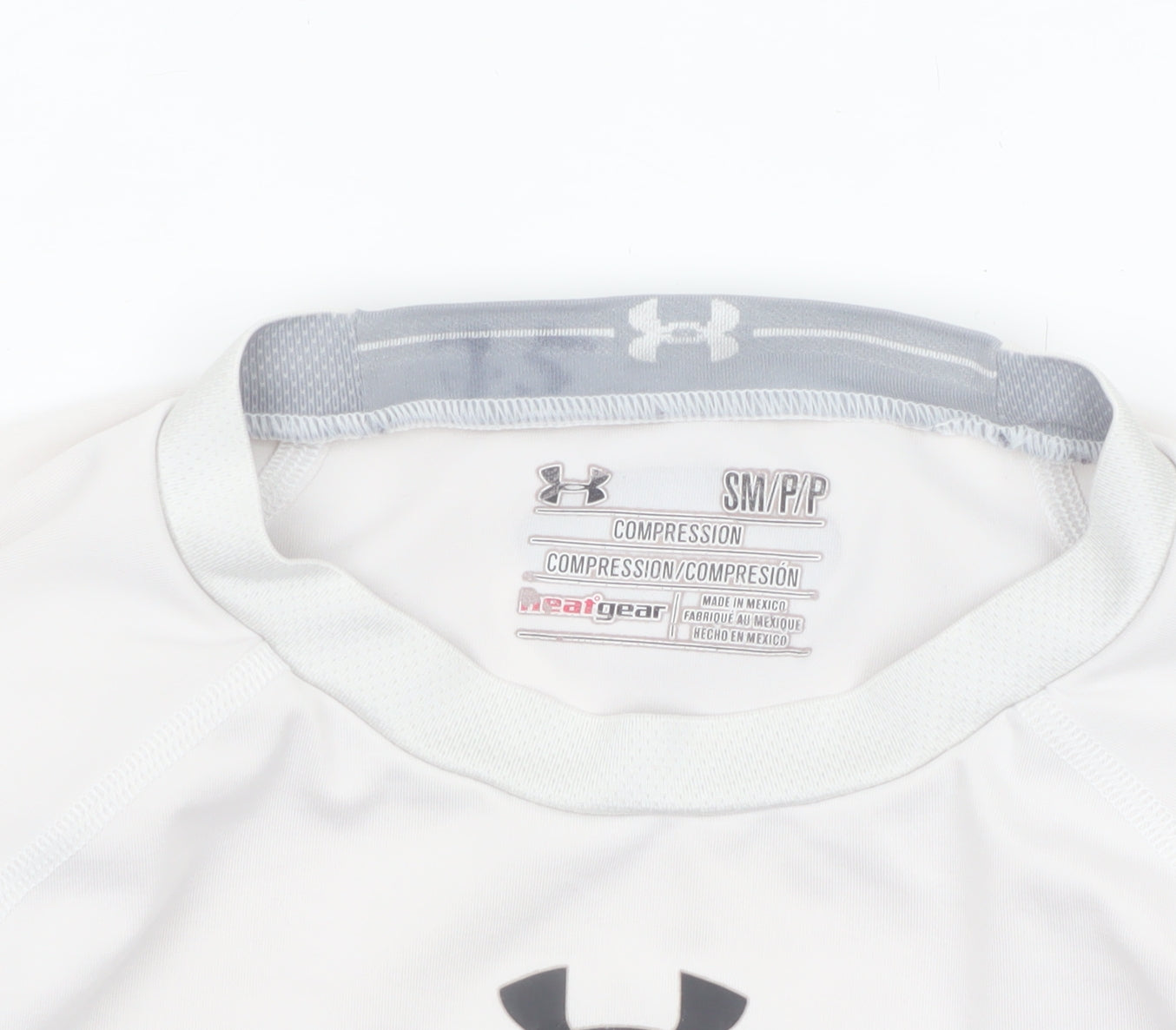 Under Armour Men's White Compression HeatGear T-Shirt Size S