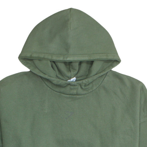 Gymshark Women's Green Pullover Hoodie Size M Cotton Blend Casual
