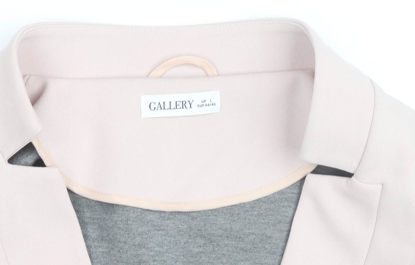 Gallery Women’s Beige Mid-Length Open Coatigan L