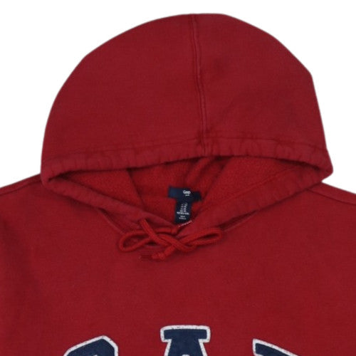 GAP Men's Red XL Pullover Hoodie Fleece Logo Sweatshirt