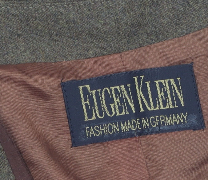 Eugen Klein Brown Wool Tailored Waistcoat Women’s Size 16 Classic Fit