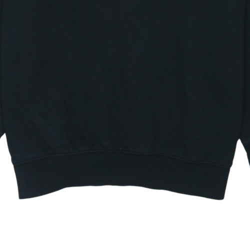 Nike Men’s Black Pullover Hoodie L Fleece Sportswear Sweatshirt