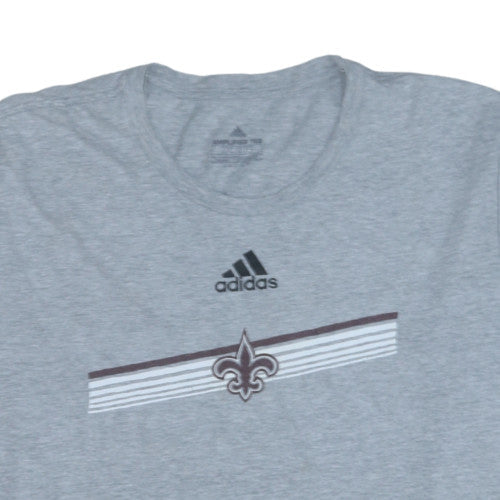 Adidas Men's Grey 2XL Amplifier Sports Graphic Crew Neck T-Shirt