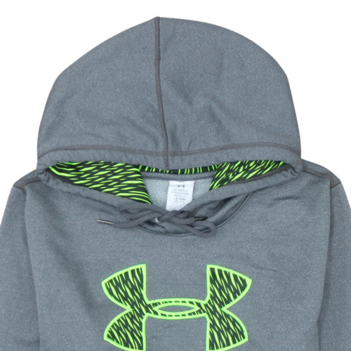 Under Armour Men’s Grey L Pullover Hoodie ColdGear Fleece