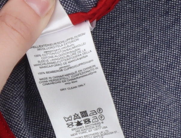 Brooks Brothers Men’s Grey Milano Fit Cotton Blazer Size 40R