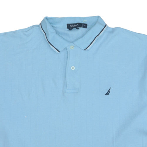 Nautica Men's Blue XL Classic Fit Cotton Short Sleeve Polo Shirt