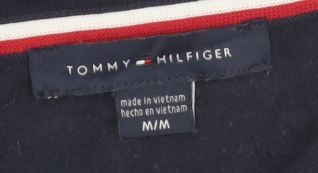 Tommy Hilfiger Womens Navy Blue Cotton Blend Pullover Sweatshirt M