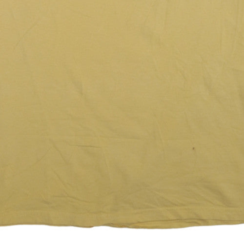 Disney Men’s Yellow Disneyland Resort Graphic T-Shirt XL Cotton