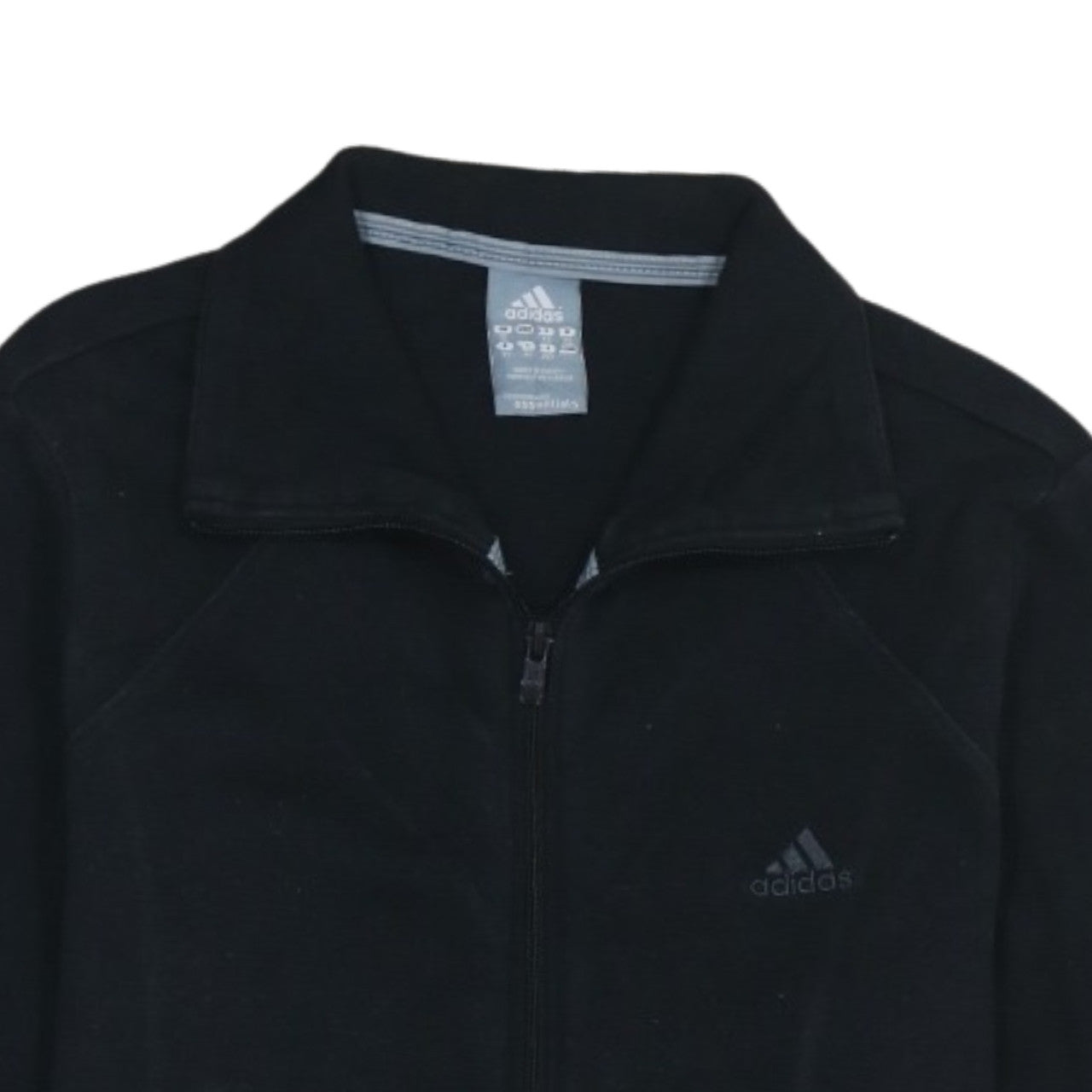 Adidas Women Black Size 16 Full Zip Sweatshirt Jacket