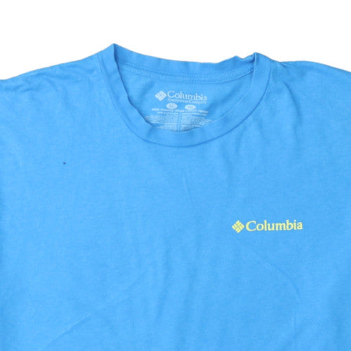 Columbia Men's Blue XL Graphic Outdoor Cotton T-Shirt