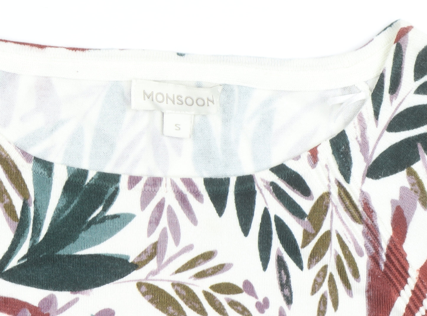 Monsoon Women's Multicoloured Floral Pullover Jumper Size S