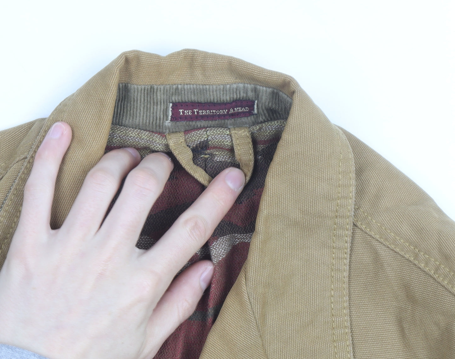 The Territory Ahead Men's Brown Cotton Blazer Jacket L
