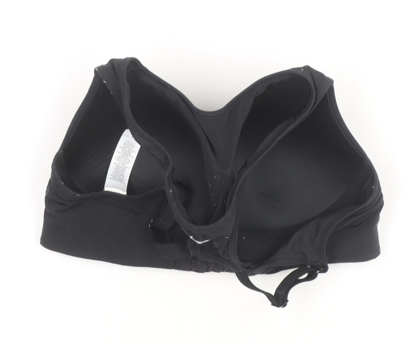 Nike Women's Black Racerback Sports Bra M Moisture Wicking Stretch