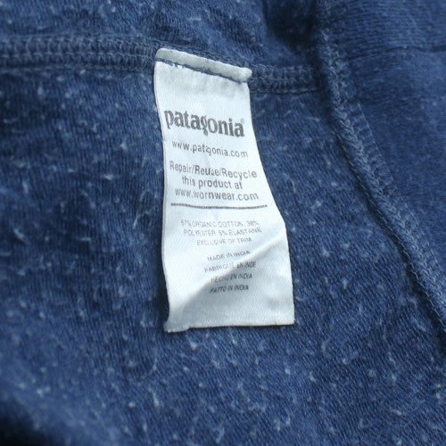 Patagonia Men's Blue Organic Cotton Crew Neck Sweatshirt M