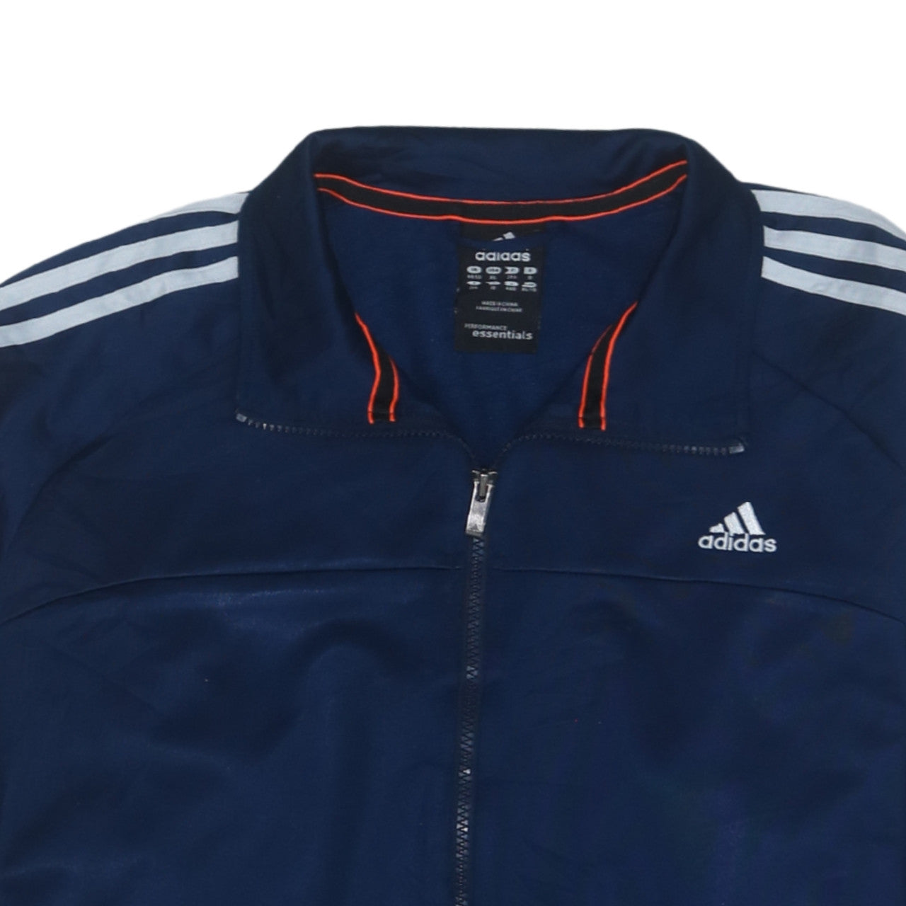 Adidas Men's Blue XL Track Jacket Essentials Full Zip Sportswear