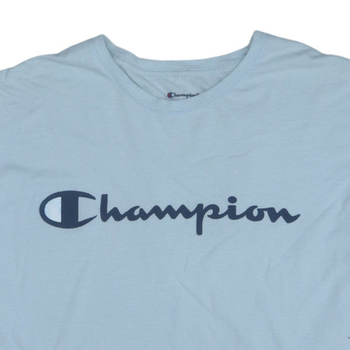 Champion Men’s Light Blue Crew Neck Short Sleeve T-Shirt 2XL