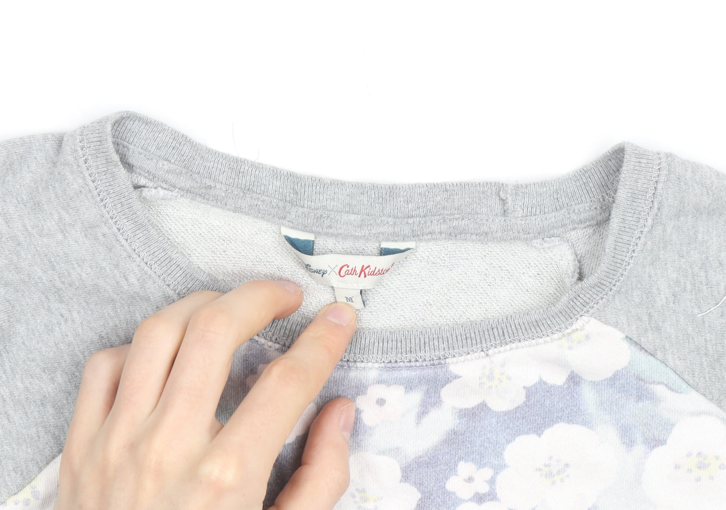 Disney x Cath Kidston Grey Bird Print Womens Sweatshirt Size M