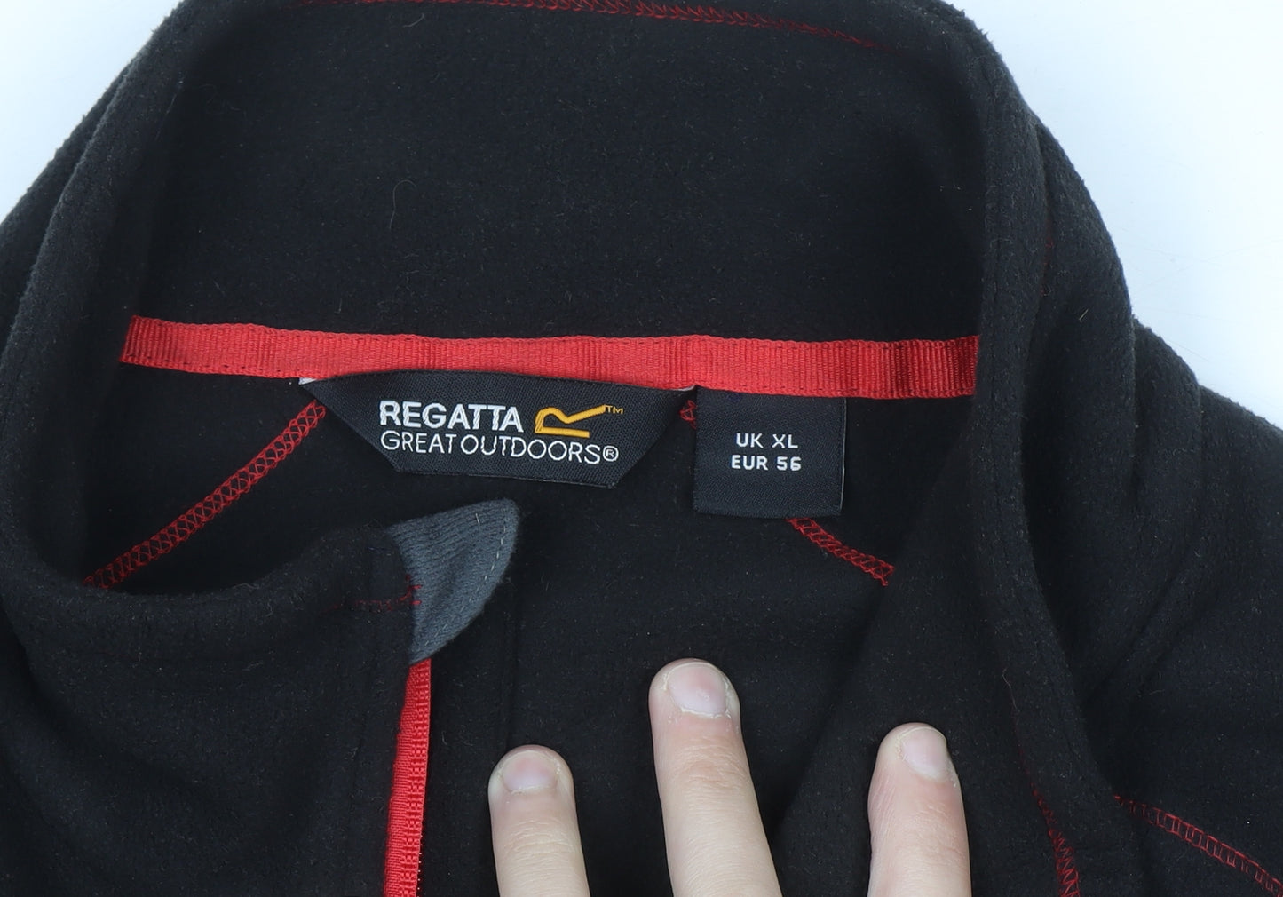 Regatta Men's Black XL Fleece Pullover Sweatshirt 1/4 Zip Outdoor