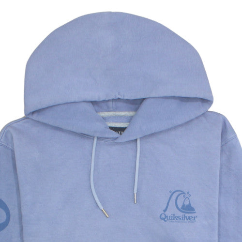 Quiksilver Men's Blue Medium Pullover Hoodie Surf Graphic