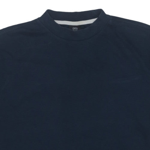 Nike Men's Blue Dri-FIT Mock Neck Short Sleeve T-Shirt Size L