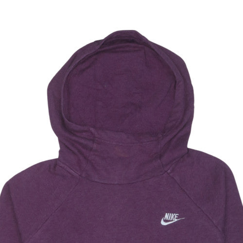 Nike Womens Purple Pullover Hoodie L Cotton Blend Casual