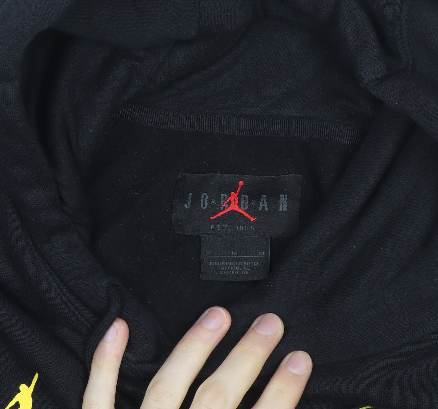 Jordan Paris Saint-Germain Black Men's Pullover Hoodie M