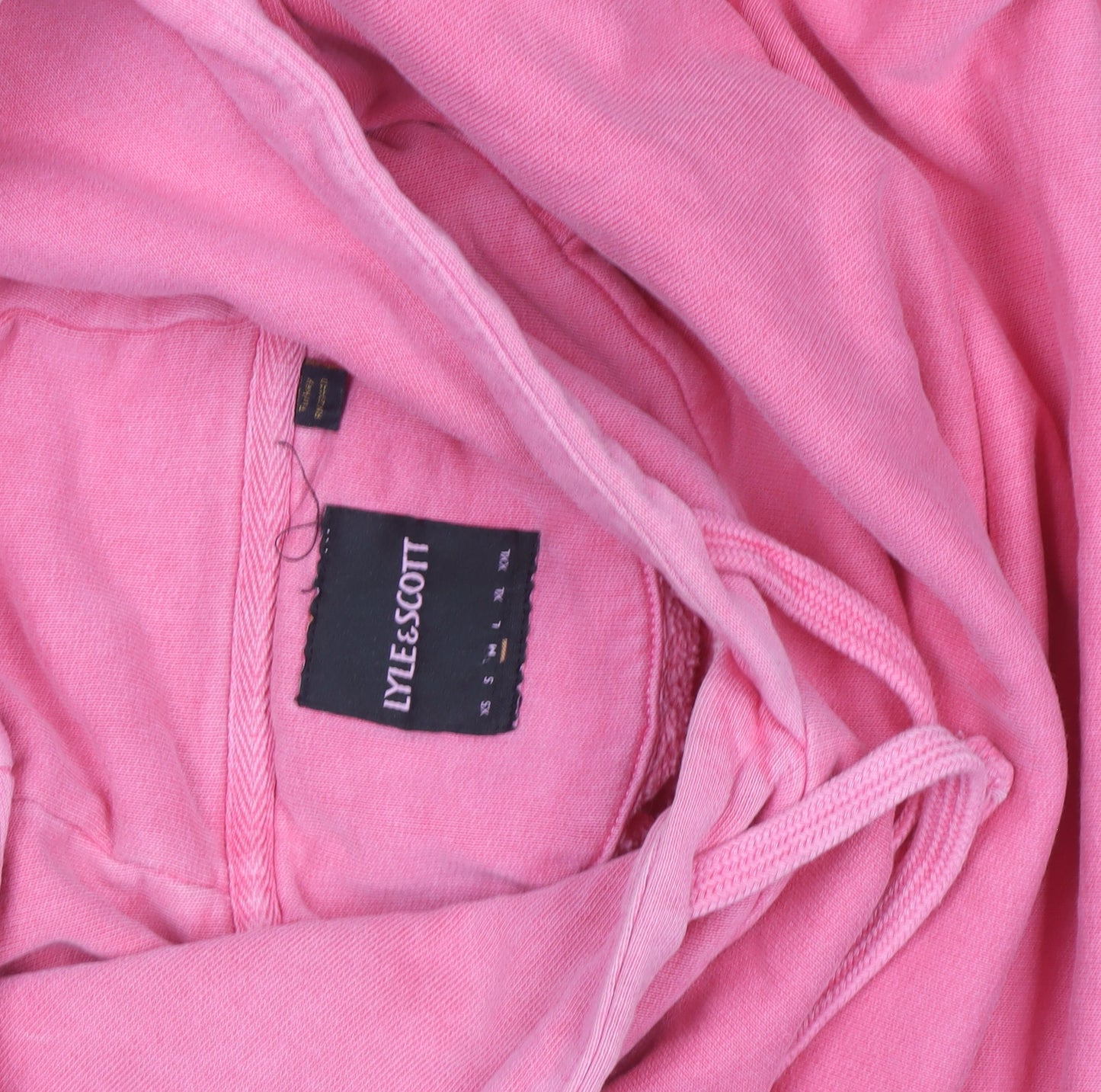 Lyle & Scott Womens Pink Pullover Hoodie Size M 100% Cotton