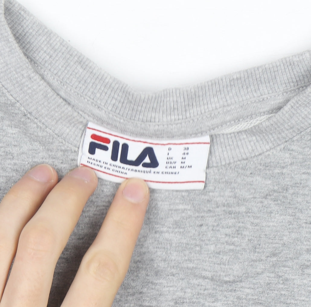 FILA Men's Grey Crew Neck Regular Fit Sweatshirt M