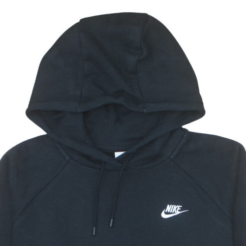 Nike Womens Black Pullover Hoodie Medium Cotton Blend Activewear