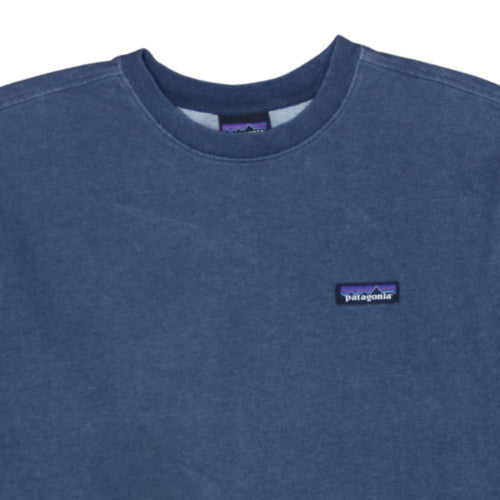 Patagonia Men's Blue Organic Cotton Crew Neck Pullover Sweatshirt M