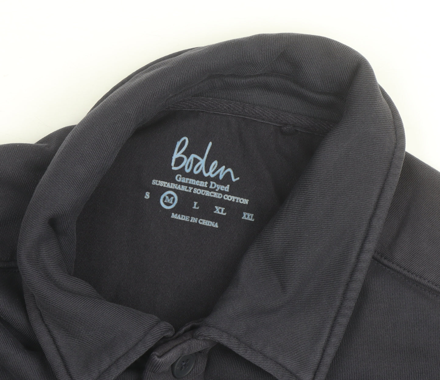 Boden Men’s Blue Cotton Button-Up Overshirt M Regular Fit
