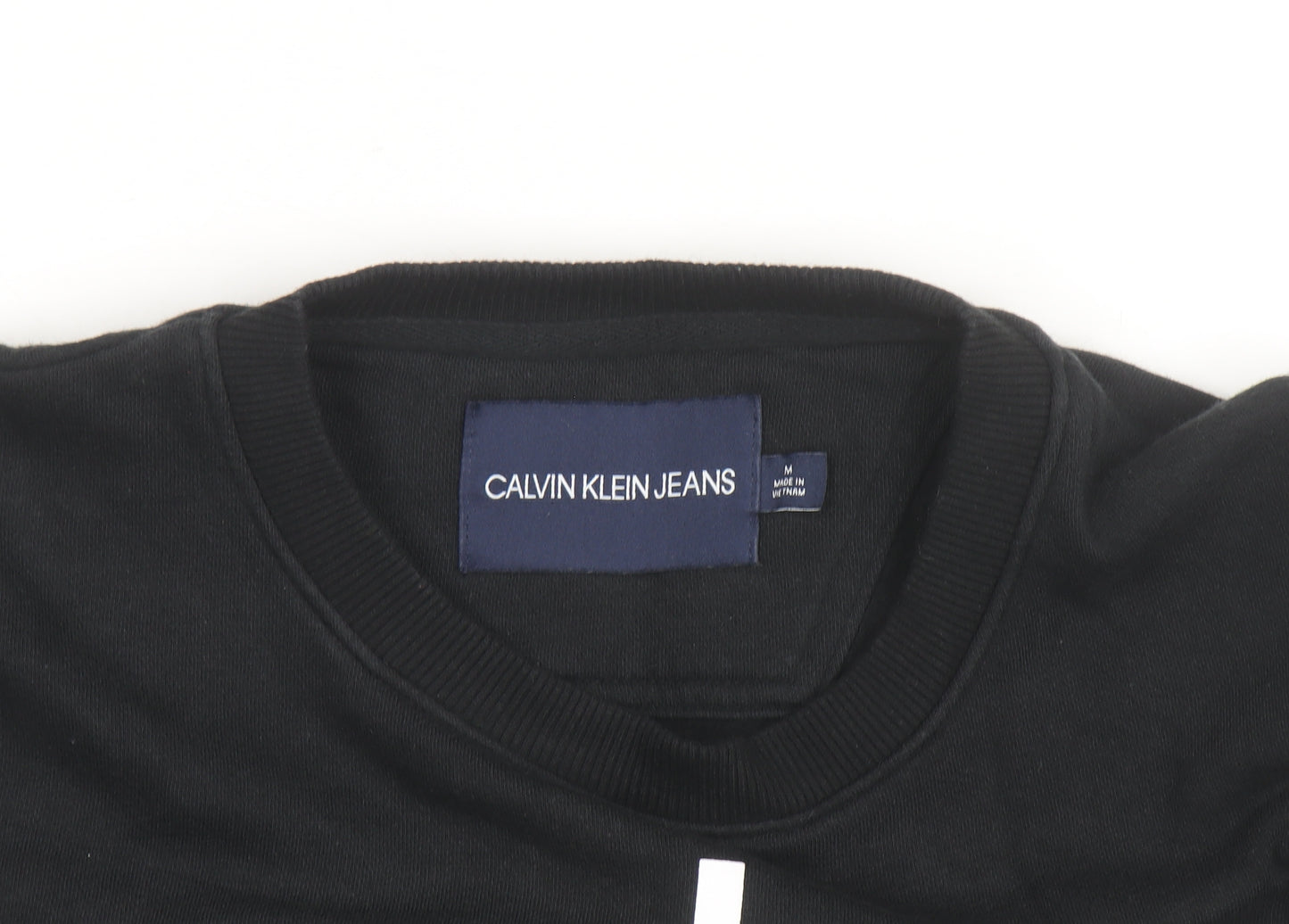 Calvin Klein Jeans Men's Black M Logo Pullover Sweatshirt