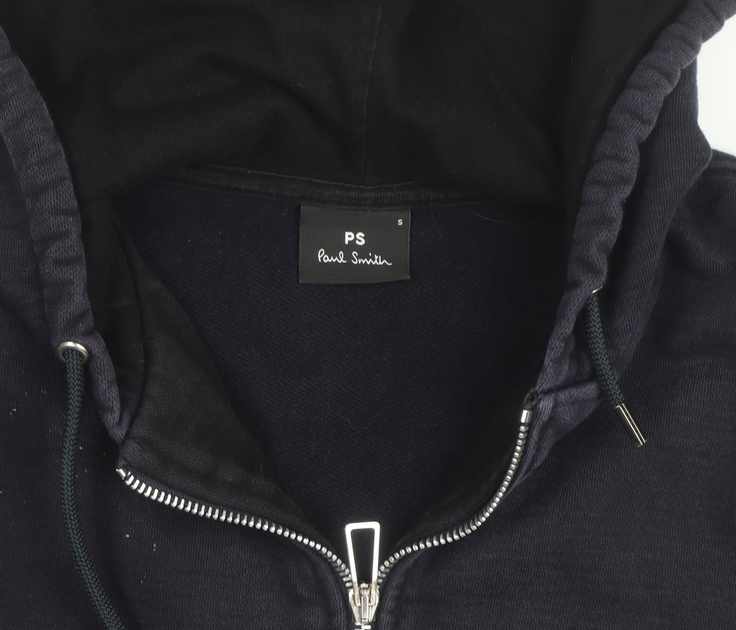 Paul Smith Men’s Blue Full Zip Hoodie Small Cotton Sweatshirt