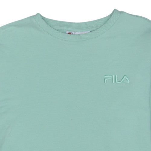 Fila Men's Green Crew Neck Pullover Sweatshirt Size L
