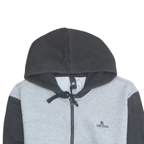 adidas Men's Grey Full Zip Hoodie XL Sports Fleece Jumper